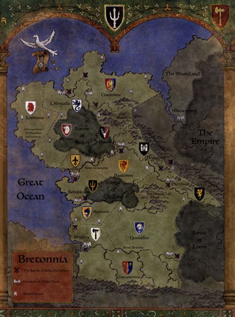 warhammer bretonnia|bretonnia map.